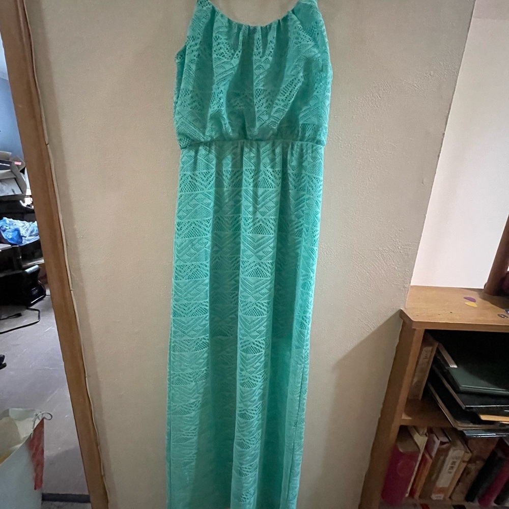 Elegant Teal Maxi Dress